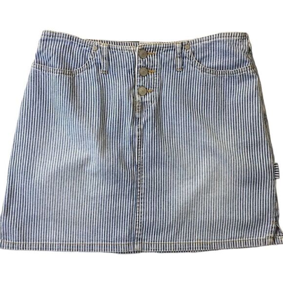 Pinstriped denim skirt, 7  - Picture 1 of 7